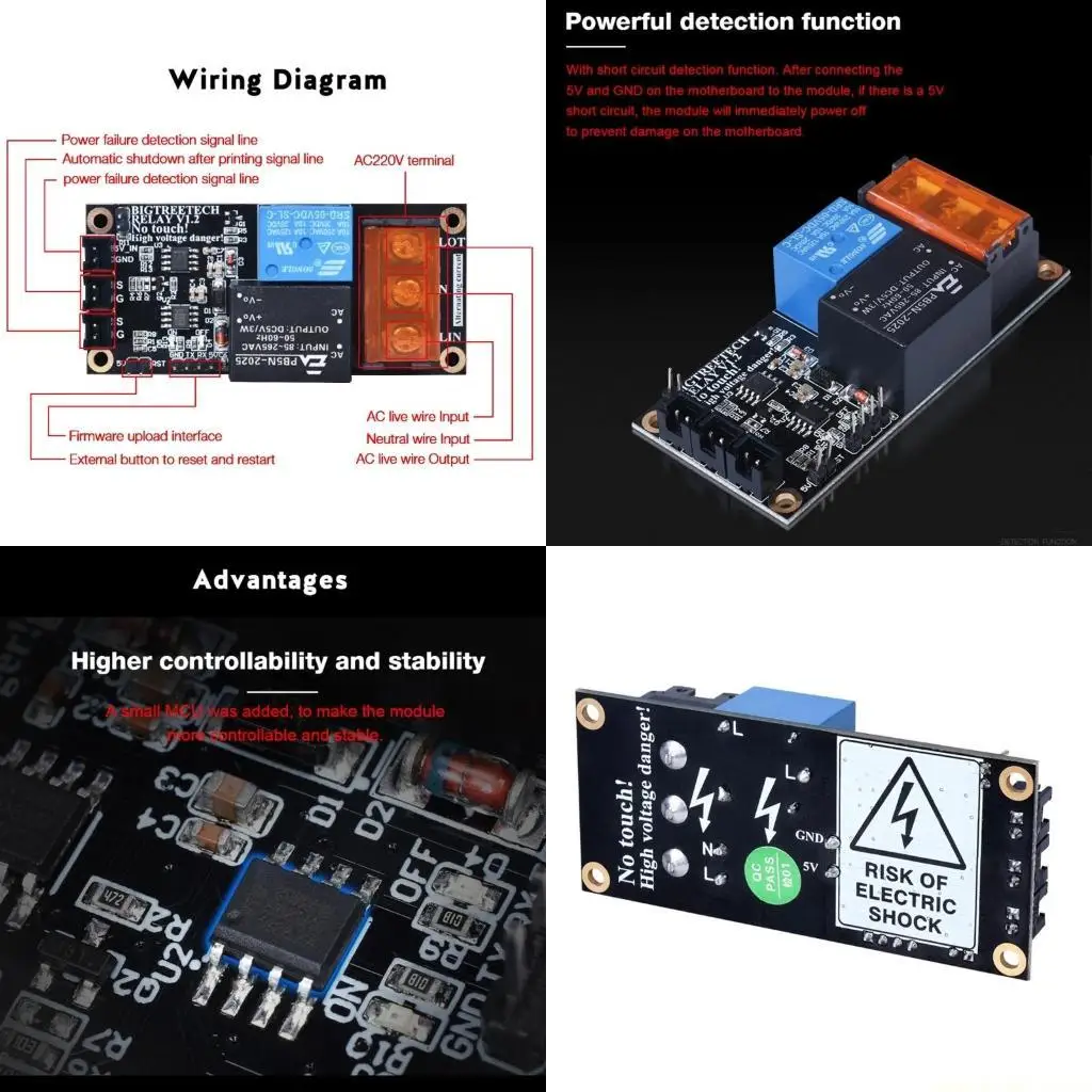 

Платы автоматического отключения Bigtreetech V1.2 для замены 3D-принтера CR10