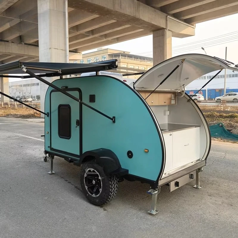 

Quick Automatic Opening 4X4 Teardrop RV Customized Aluminum Caravan Camper With Online Support Outdoor Adventure Factory Supply