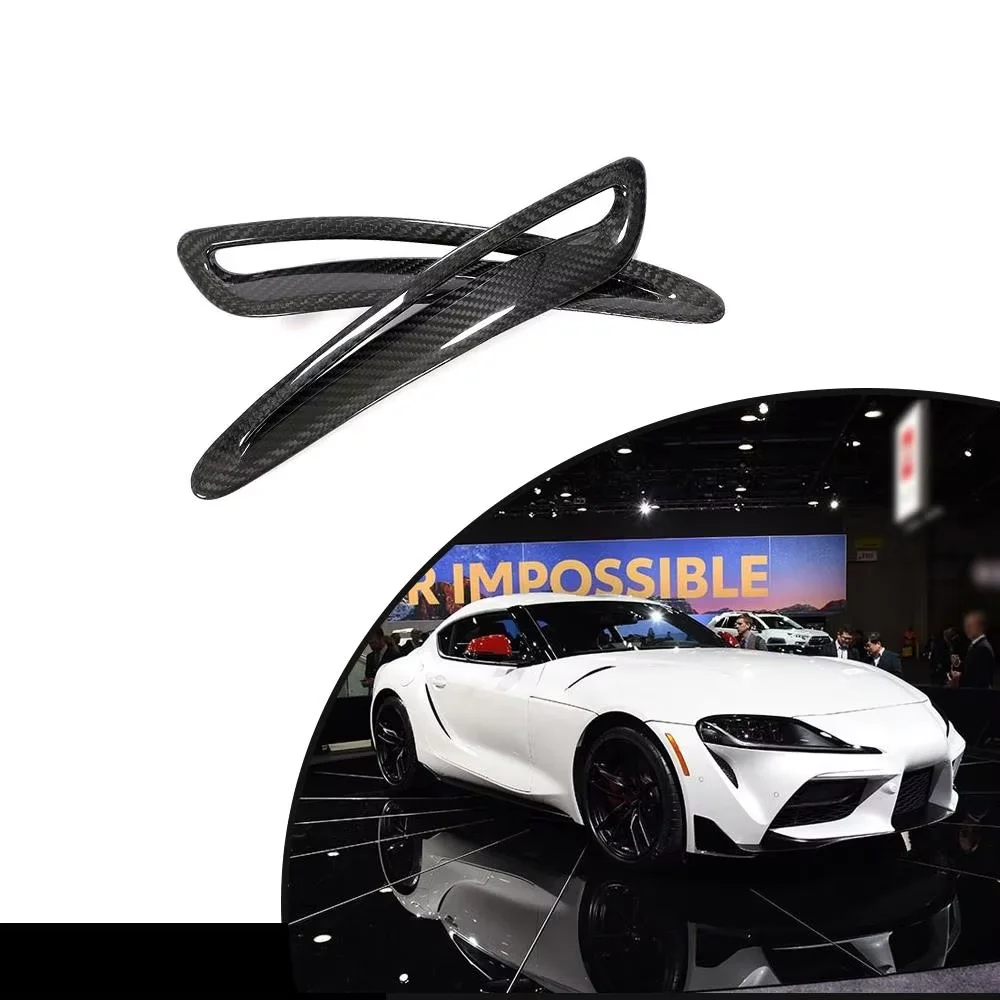 

Carbon Fiber Hood Vent Scoop Covers for Toyota Supra A90 2019-2020