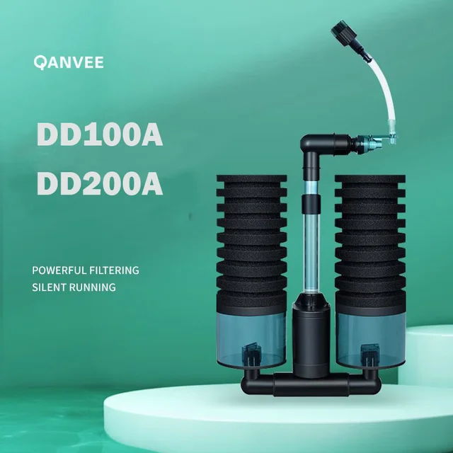 Qanvee elektryczna gąbka wodna oczyszczacz USB biologiczny tlen ryby filtr zbiornika pianka akcesoria do akwarium sprzęt do rozpłaczu towarów