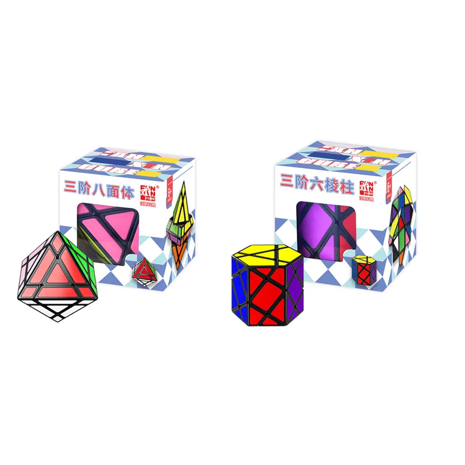 Fanxin Magic Cube Third-order Octahedron/Third-order Hexagonal Prism Speed Puzzle Cubo Magico Educational Toys For Children