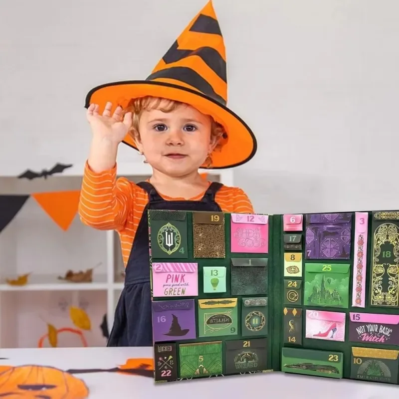 تقويم القدوم الشريرة 2024 عيد الميلاد تقويم القدوم الشريرة هدية السنة الجديدة العد التنازلي 25 يومًا من مقتنيات الساحرة السيئة السحرية