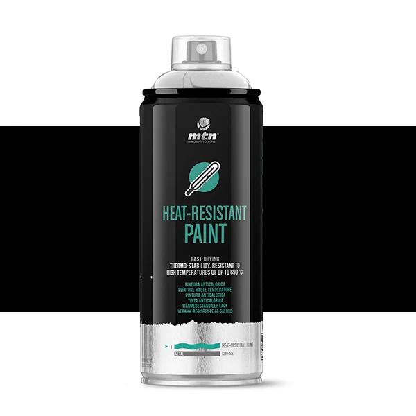 Spray MTN PRO high temperature black 400 ml