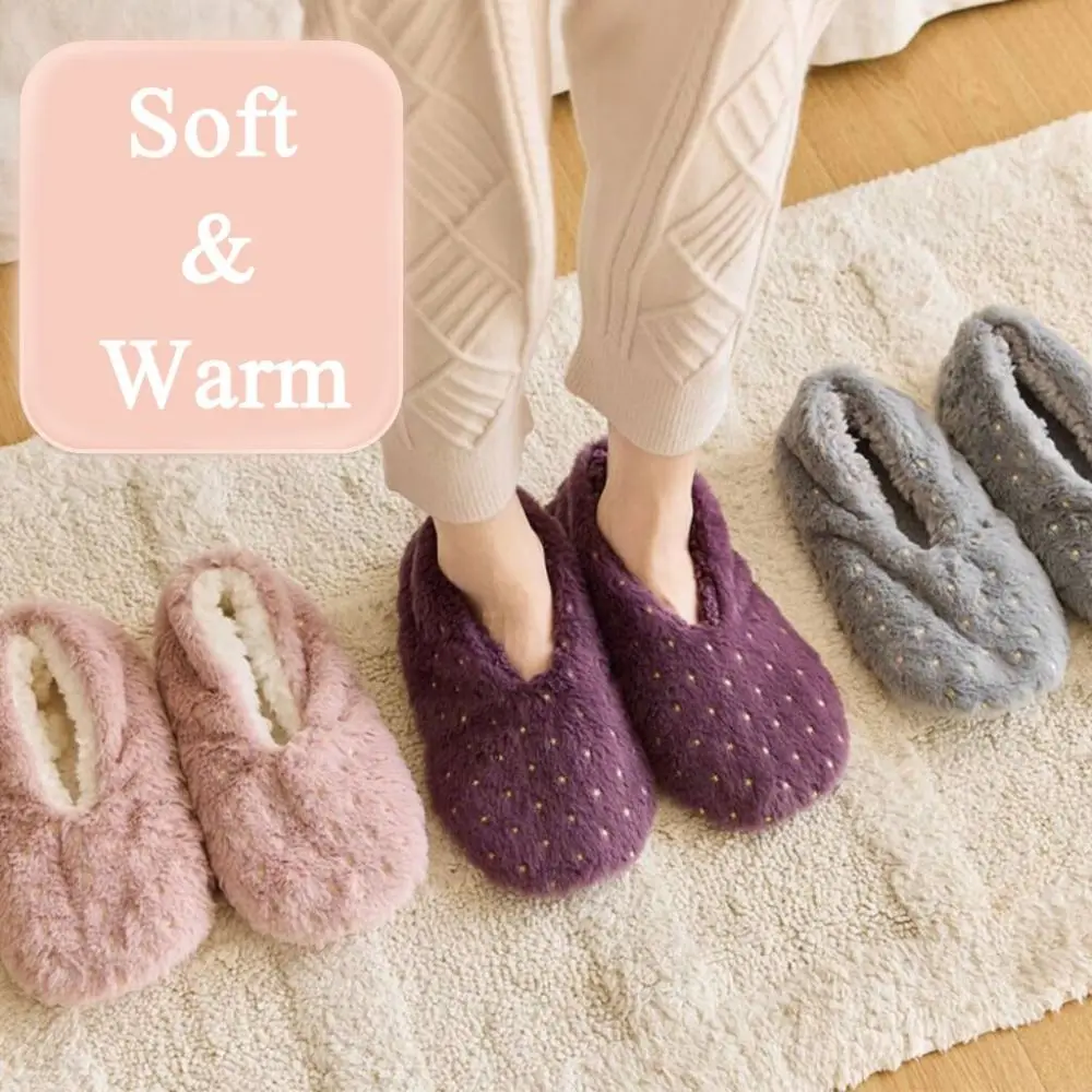 Calzini termici spessi a pois semplici a stella antiscivolo in pile di corallo calzino caldo invernale scaldapiedi calze da pavimento calzini di peluche invernali