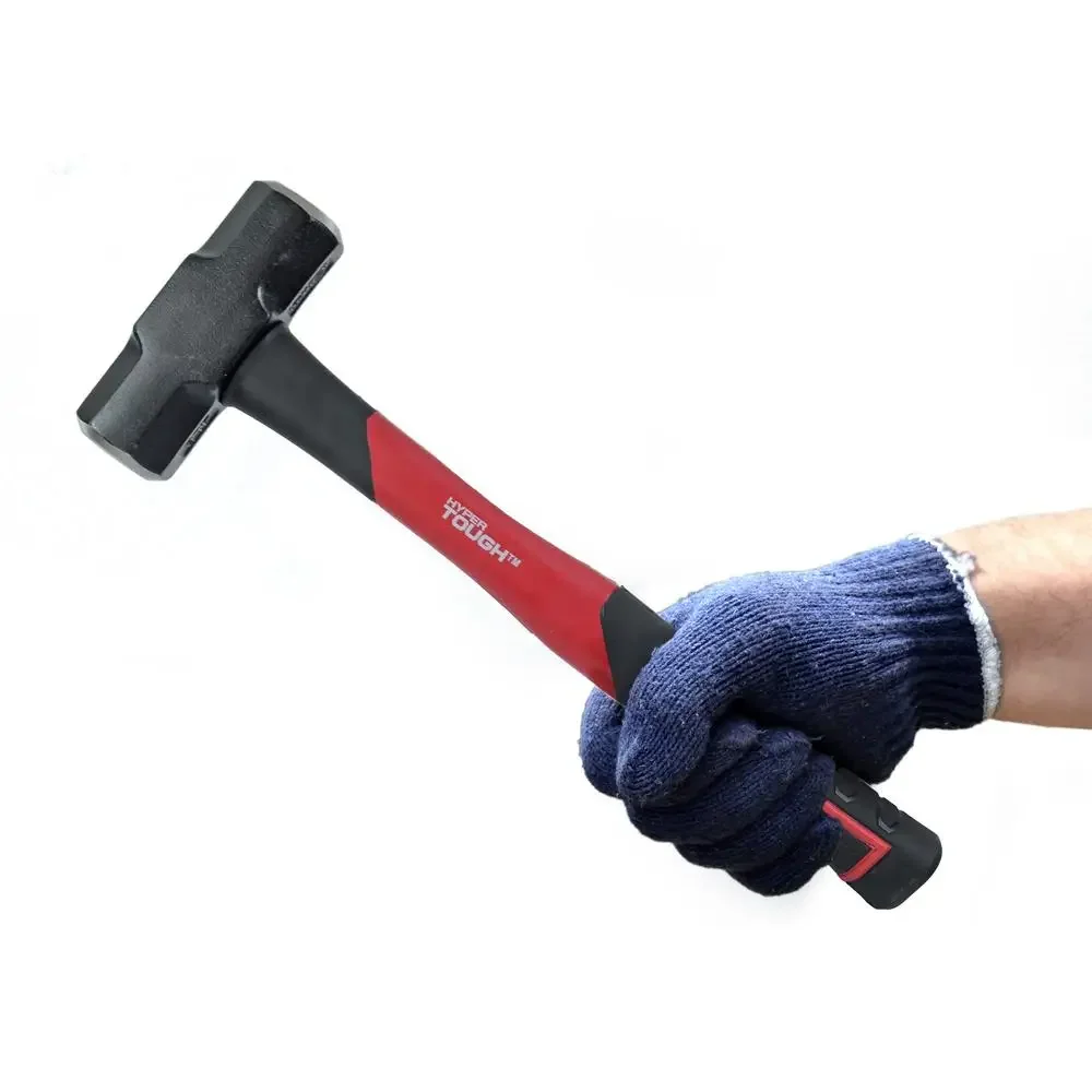 4 lb Sledge Hammer Carbon Steel Head Fiberglass Handle Multi-Use Precision Grip  Power