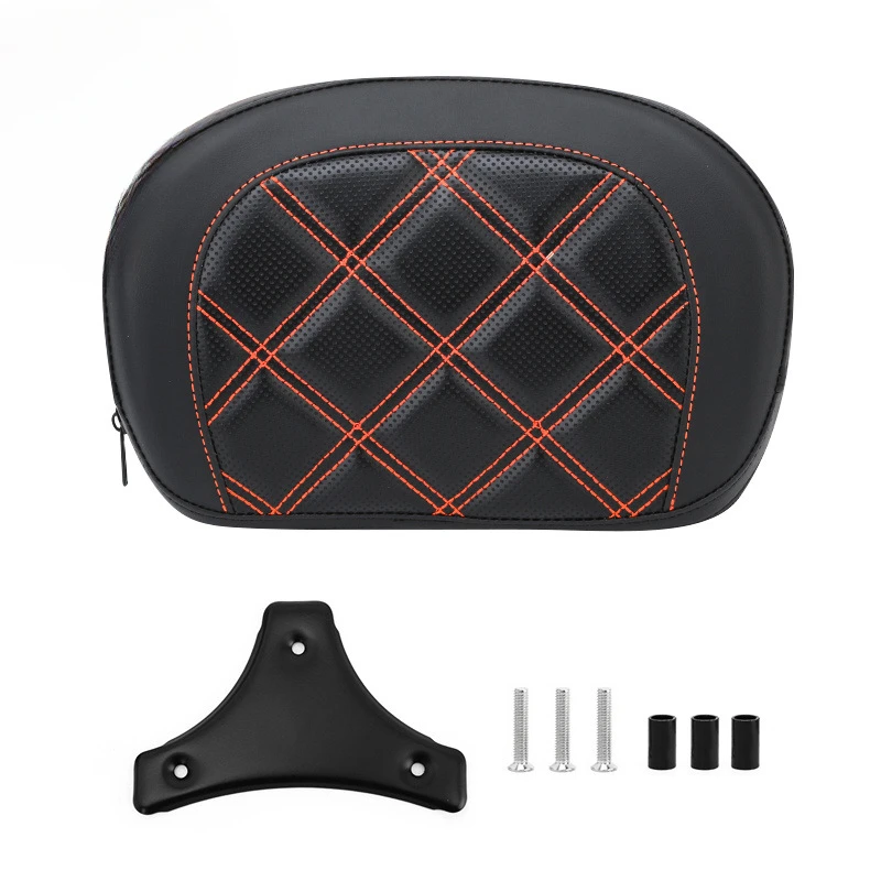 Suitable for Motorcycle Accessories, Large Gliding Modification, Black Backrest Cushion