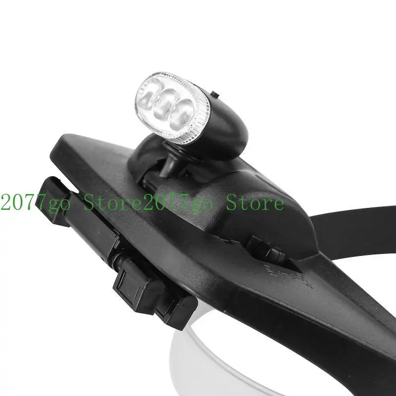 

Y1UD for Head Magnifier with 3 LED Lights Hands Headband Glass Repair