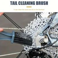 Brosse de nettoyage de chaîne de vélo, engrenage de chaîne en plastique, roue Grunge, outil de nettoyage de moto de vélo Portable, soins des jantes des pneus 5