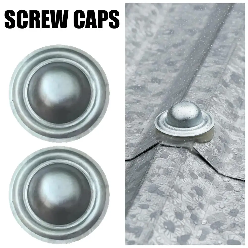 Metal Roof Bolt Caps Watertight Screw Covers for Outdoor Roof Siding Garages Patios Easy Installation No Screw Removal Needed