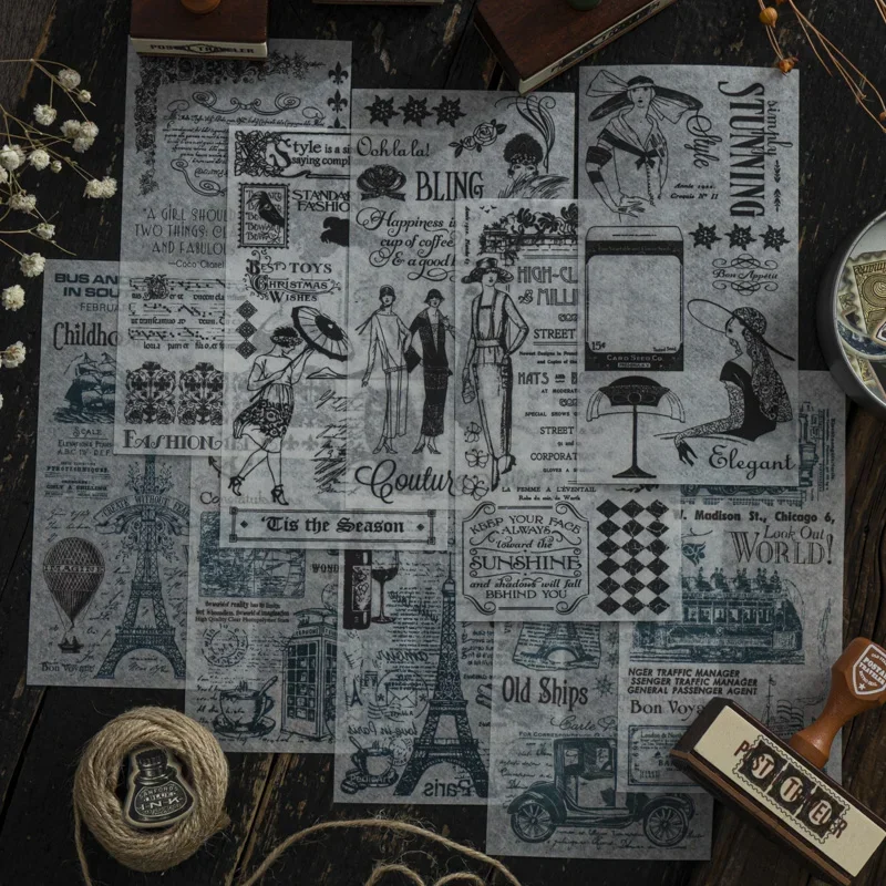 

20 листов, материал, бумажные наклейки, коллаж, плакат, украшение, посылка, подарочные принадлежности, подложка для заметок, скрапбукинг 190*90 мм