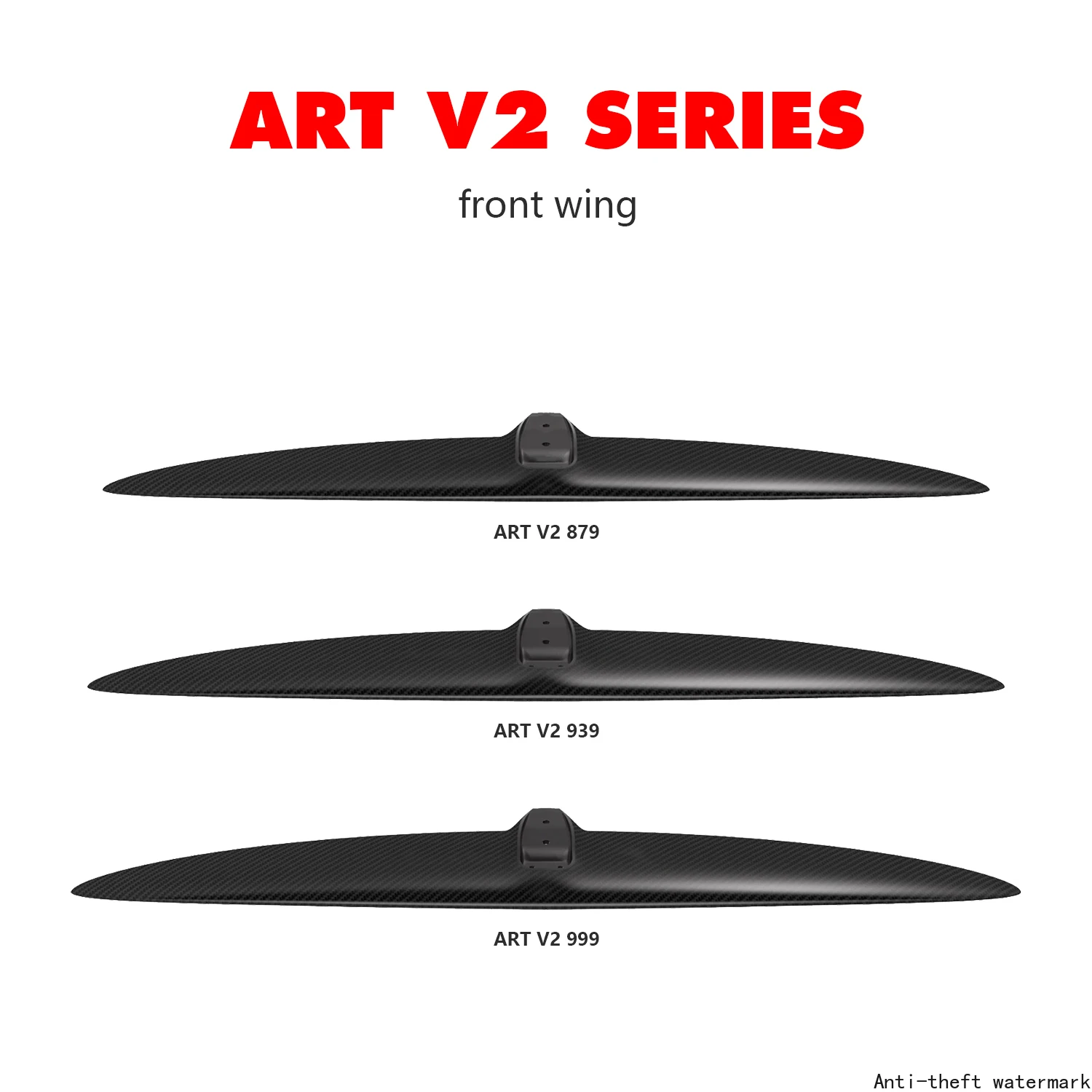 2025 - Interchangeable high-performance carbon fiber forewing components for hydrofoils, surfboards, and water sports.