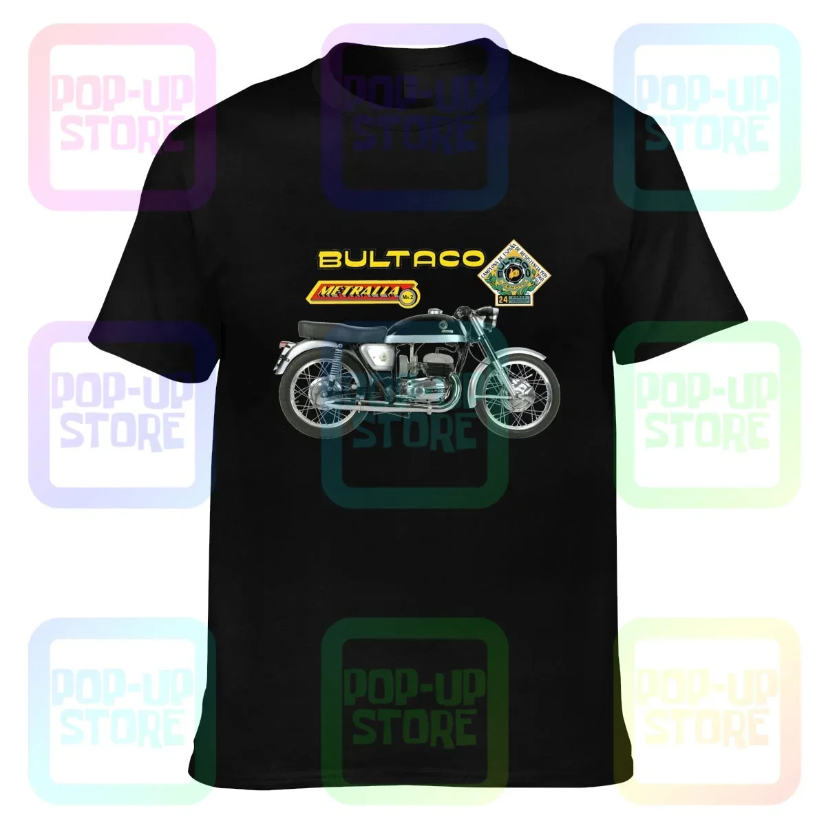 Bultaco Metralla Mk2 Motorcycle 01 T-shirt Tee Shirt Cute Cotton Splicing Hot Deals