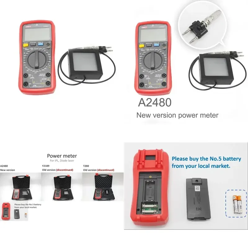 IPL & Diode Laser Energy Meter 808 810 Digital Multimeter Handle IPL Spare Parts Energy Meter Laser Hand Parts