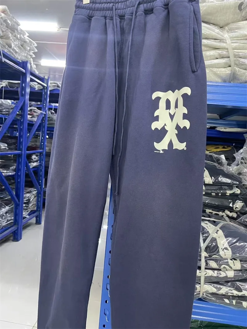 

Oversized SAINT MICHAEL Men’s Sweatpants Pants Pure Cotton Logo Letter Printing Pants