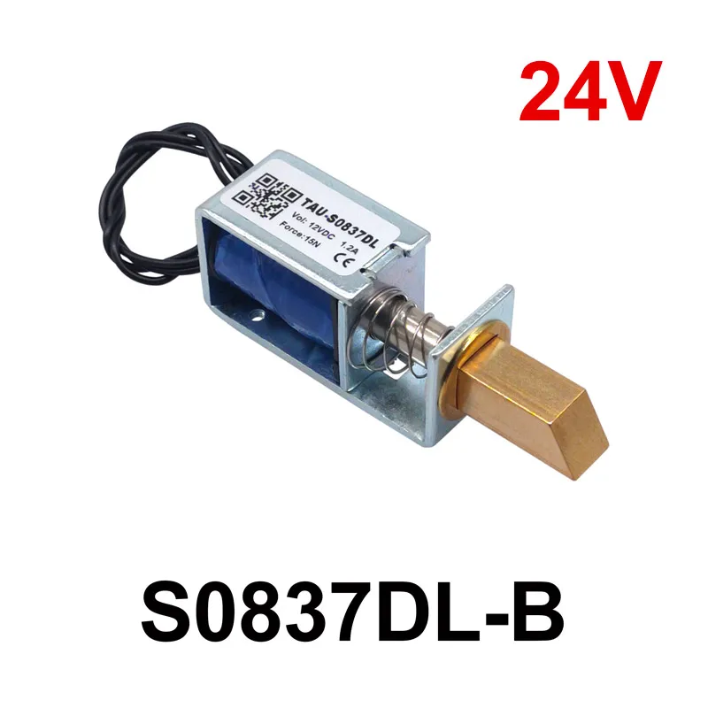 1Pc TAU-S0837DL DC 6V 12V 24V Elektrische Sloten elektromagneet slag 10mm Magnetisch Slot voor de Kast deurslot