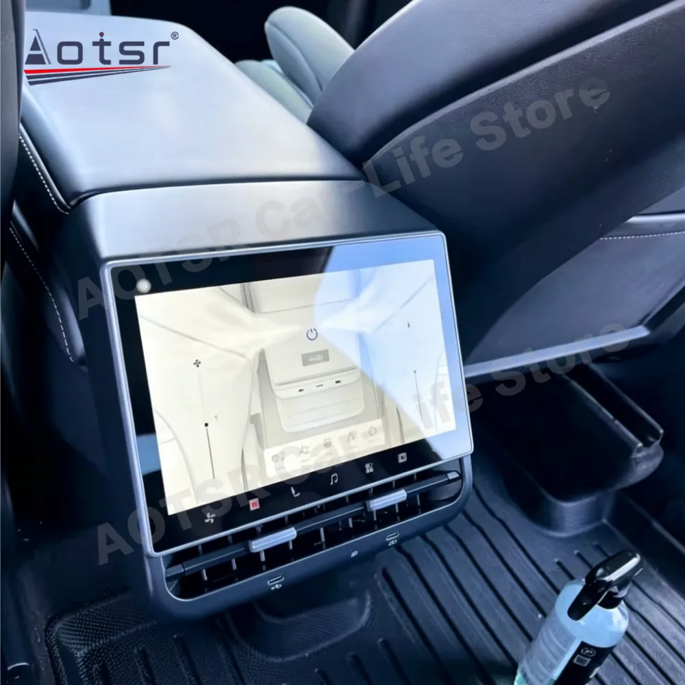 8.66 Inch 4G/WIFI Rear Display HD Screen For Tesla Model 3 2017~2023 For Model Y 2019~2024 Rear Entertainment Display Support