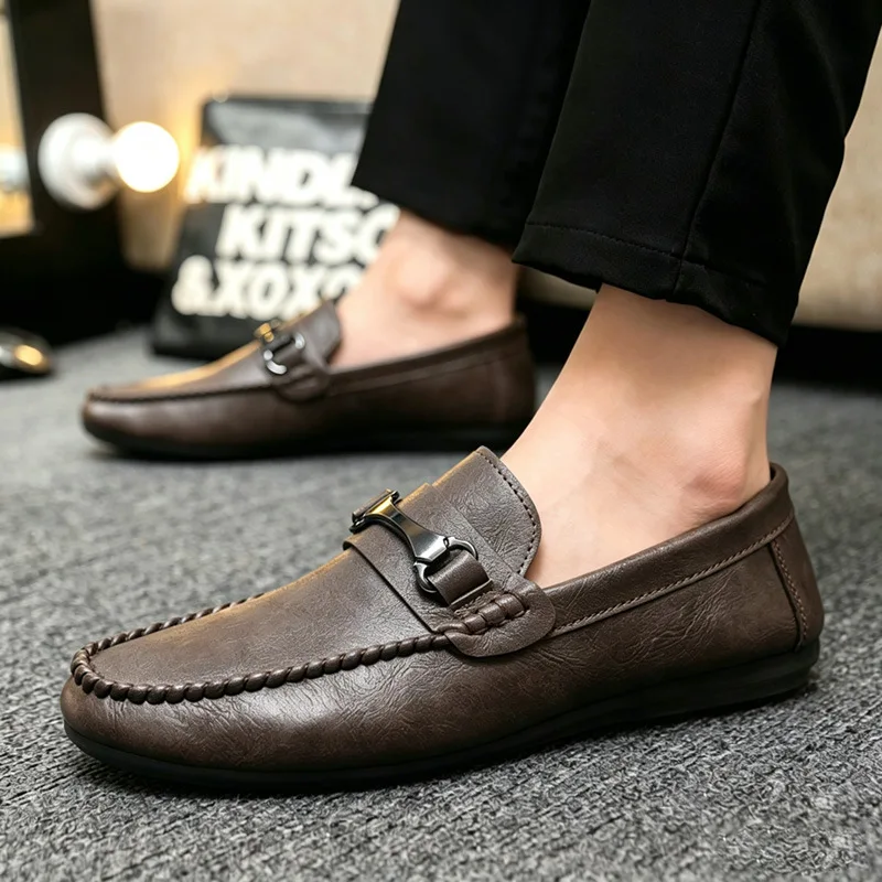 Hot Selling Men's Casual Single Shoes Lazy Shoes Soft Soled Driving Shoes
