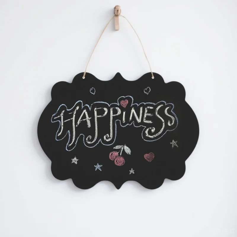 160208 Stück Tafel-Tags, wiederverwendbare Mini-Tafel, doppelseitig, löschbare Anzeigetafel für Wanddekoration, Schild zum Aufhängen, Nachrichtentafel