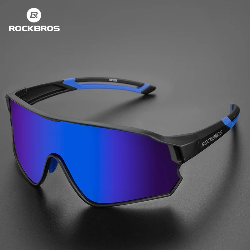 ROCKBROS Gafas de ciclismo fotocromáticas polarizadas unisex UV400 con marcos miopes - Equipo deportivo para bicicleta a prueba de viento y arena para exteriores
