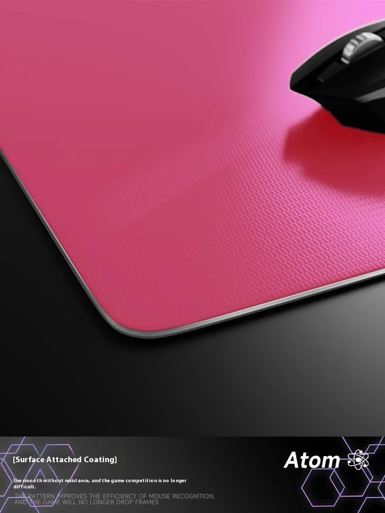 Imagem -04 - Atom Sign pc Vidro Temperado Mouse Pad Gaming Desk Mat Atualizado Suave Fps Personalizado Gamer Acessório para Escritório Esports