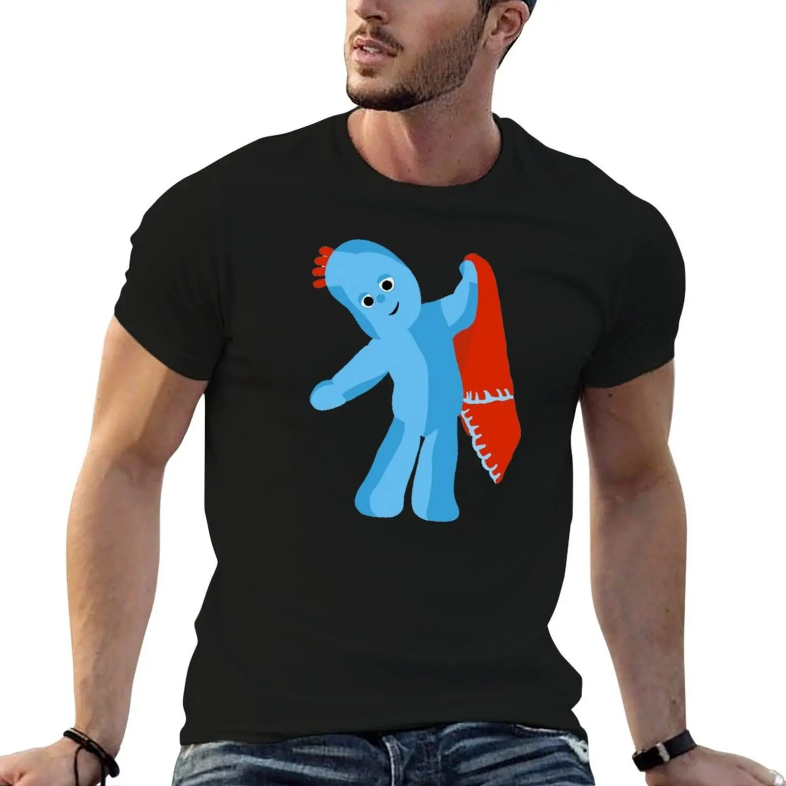 Camiseta iggle piggle para hombre, camisetas gráficas ajustadas para hombre, camiseta de lujo para hombre