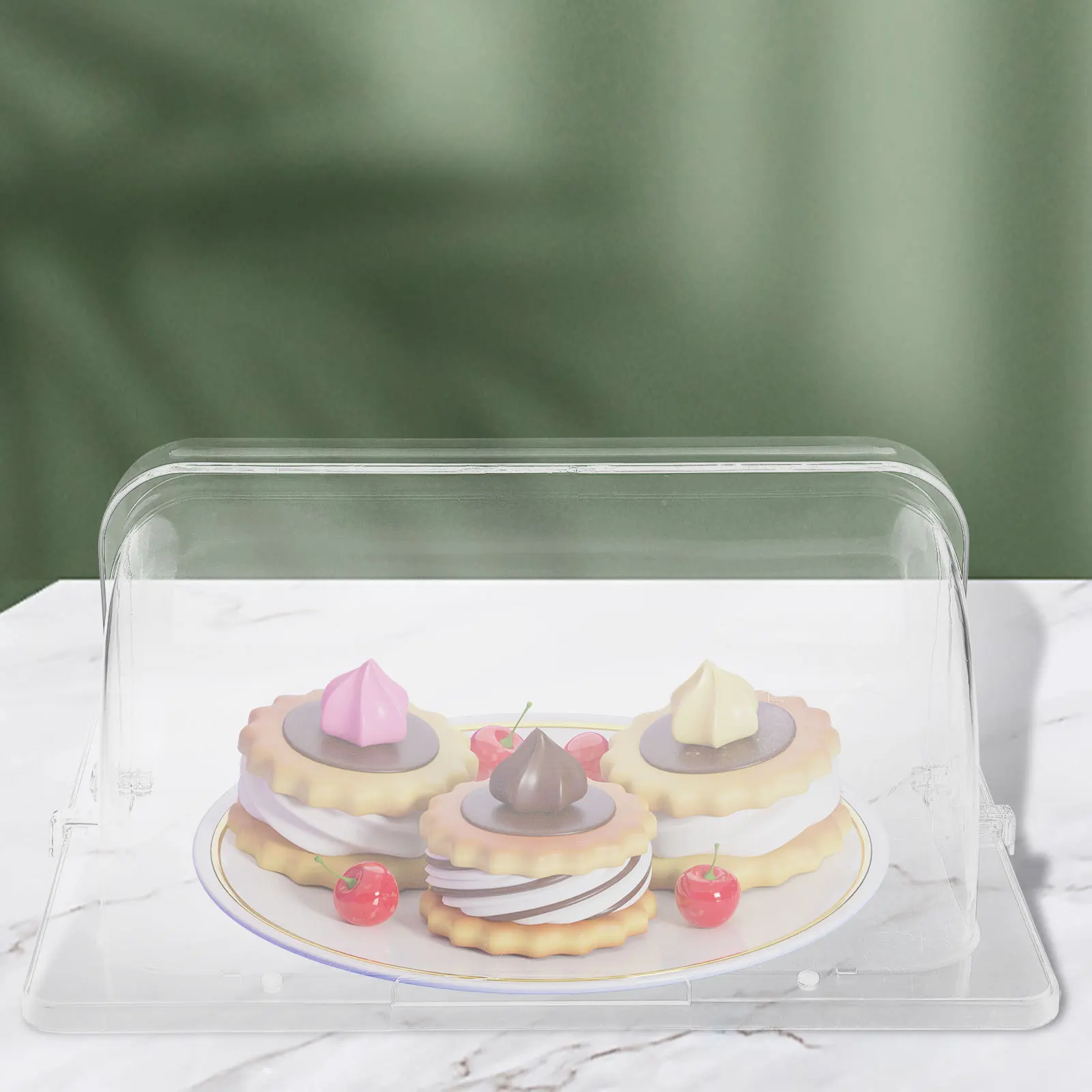

Reusable Transparent Plastic Cake Dome Cover Food Lid Clear Food Protective Covers for Cakes Cake Dome Dish Plate Covers