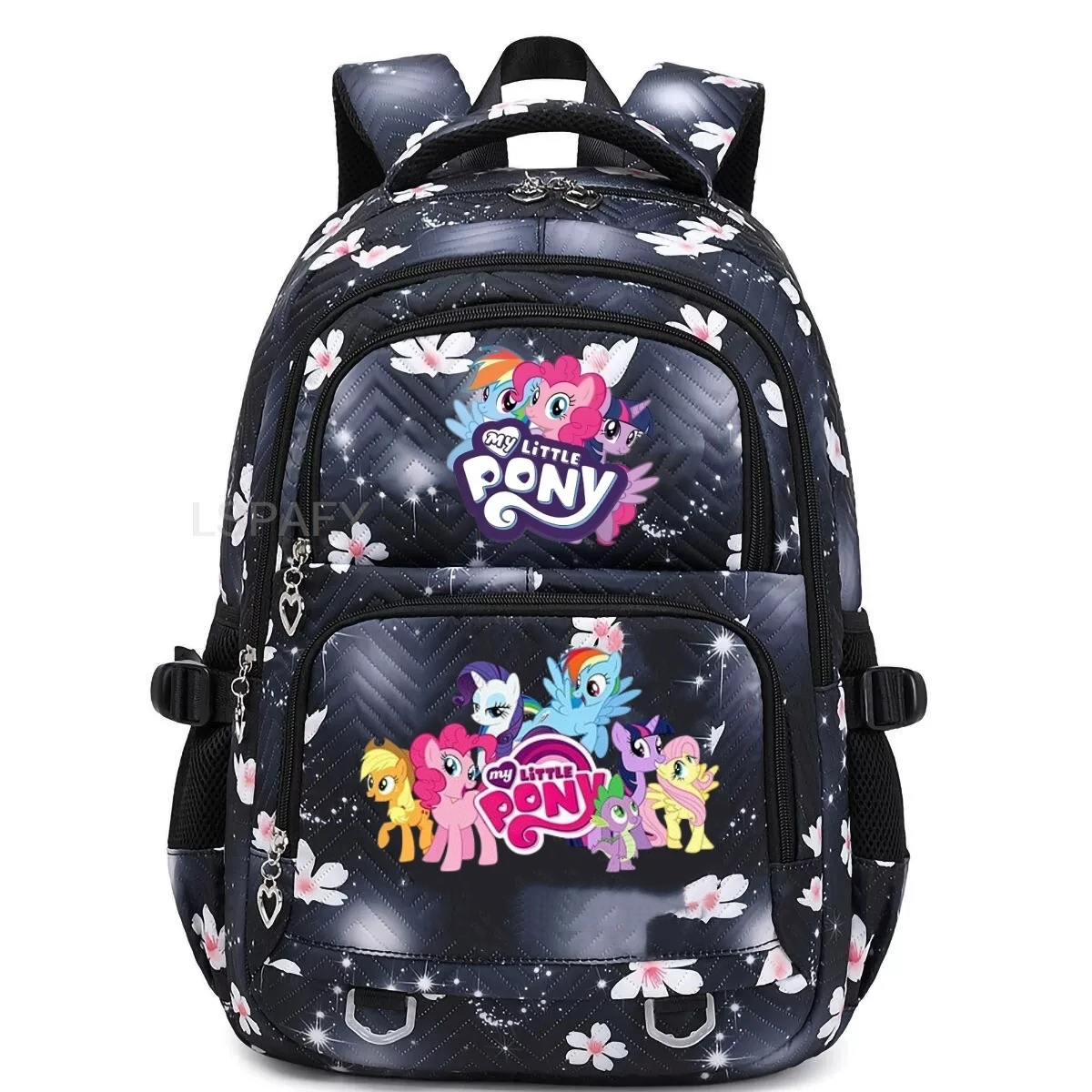 My Little Pony Women's Backpack Fish Pattern Printe Boys Girls Bookbag Bag Student Teenager Children Knapsack Schoolbag Rucksack