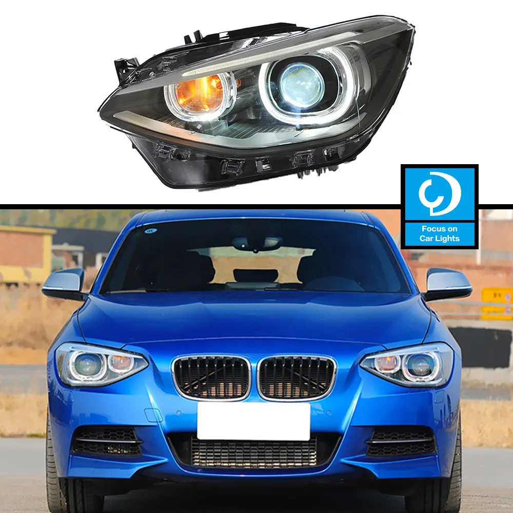 Car Front Headlight  For BMW the 1 series F20 2012-2015 LED HeadLamp Styling Dynamic Turn Signal Lens Automotive Accessories