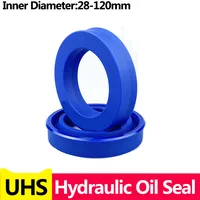 Sello hidráulico de eje Radial UHS (IDxODxTHK), varilla de pistón de eje de pistón de poliuretano PU, junta tórica de sello de aceite de taza U de un solo labio