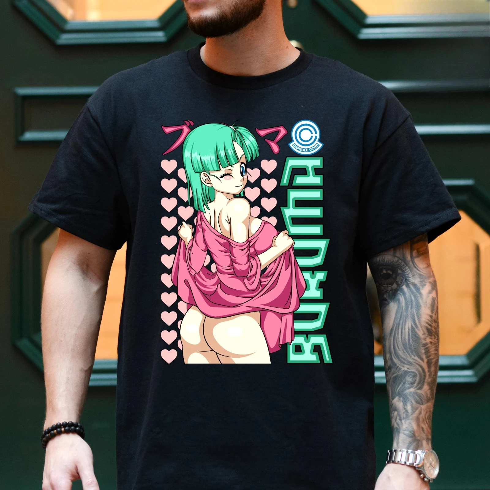 Camiseta Premium Unisex con Personaje de Anime 'Dragon Ball' de Bulma Young, para Hombres y Mujeres, Relajante