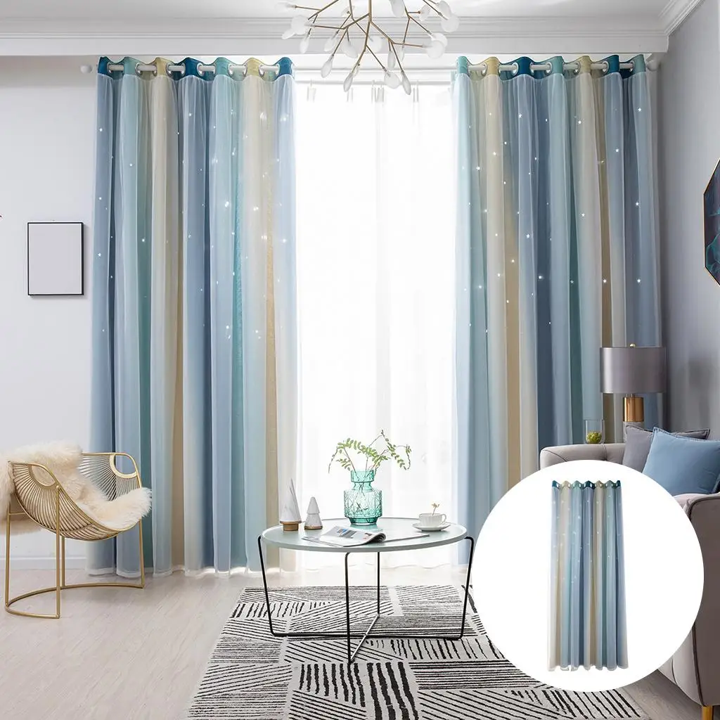 Curtain Extra Long Grommet Public Divider Sun Blocking Drape Living Room Bedroom