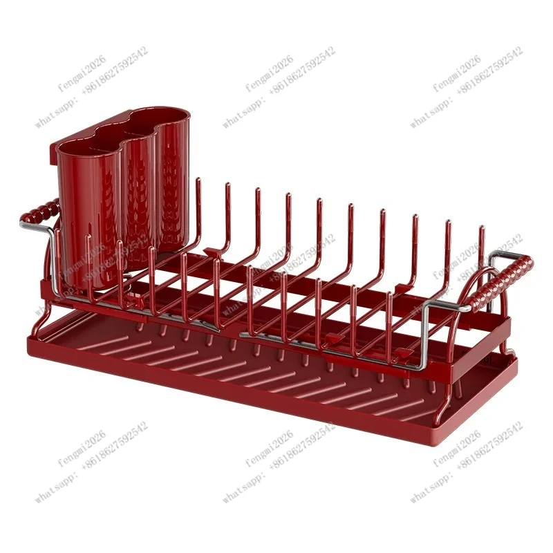 Kitchen Dish Drying Rack Sink Drain Bowl Holder Countertop Chopsticks Storage Organizer
