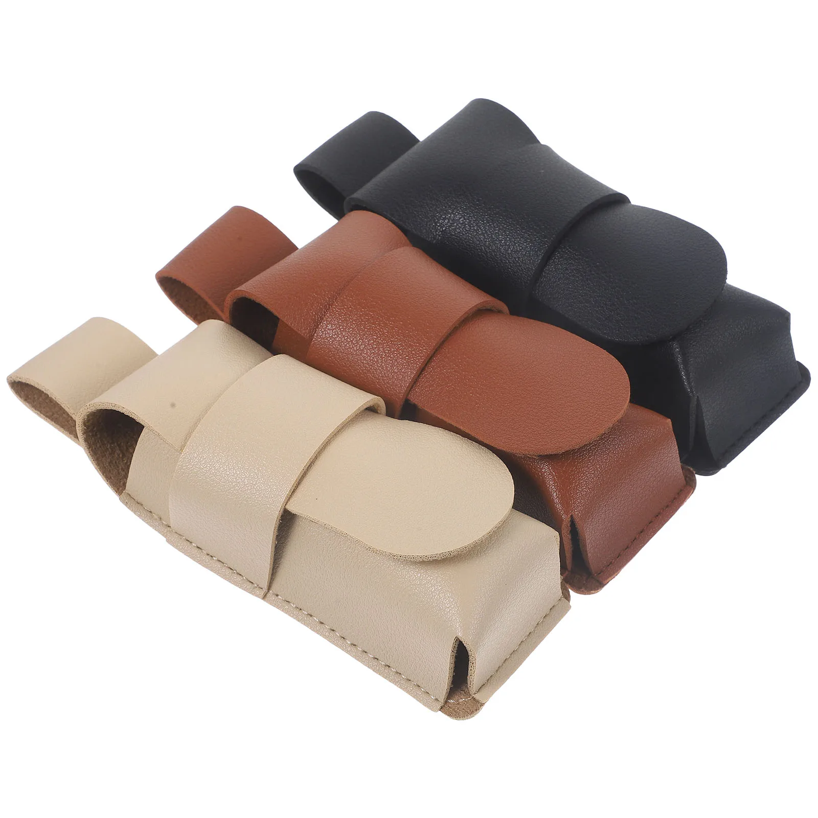 

3pcs Harmonica Case Brown Black Beige Protective Cover for Musical Instruments Portable Harmonica Storage Pouch