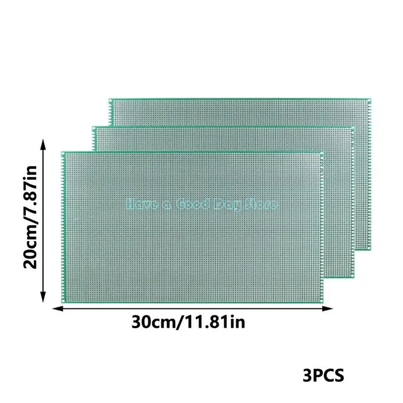 462d 대형 20x30cm 실험용 PCB 패널 더블 사이드 회로 보드 사용자 정의 가능한 전자 장치 프로토 보드 세트