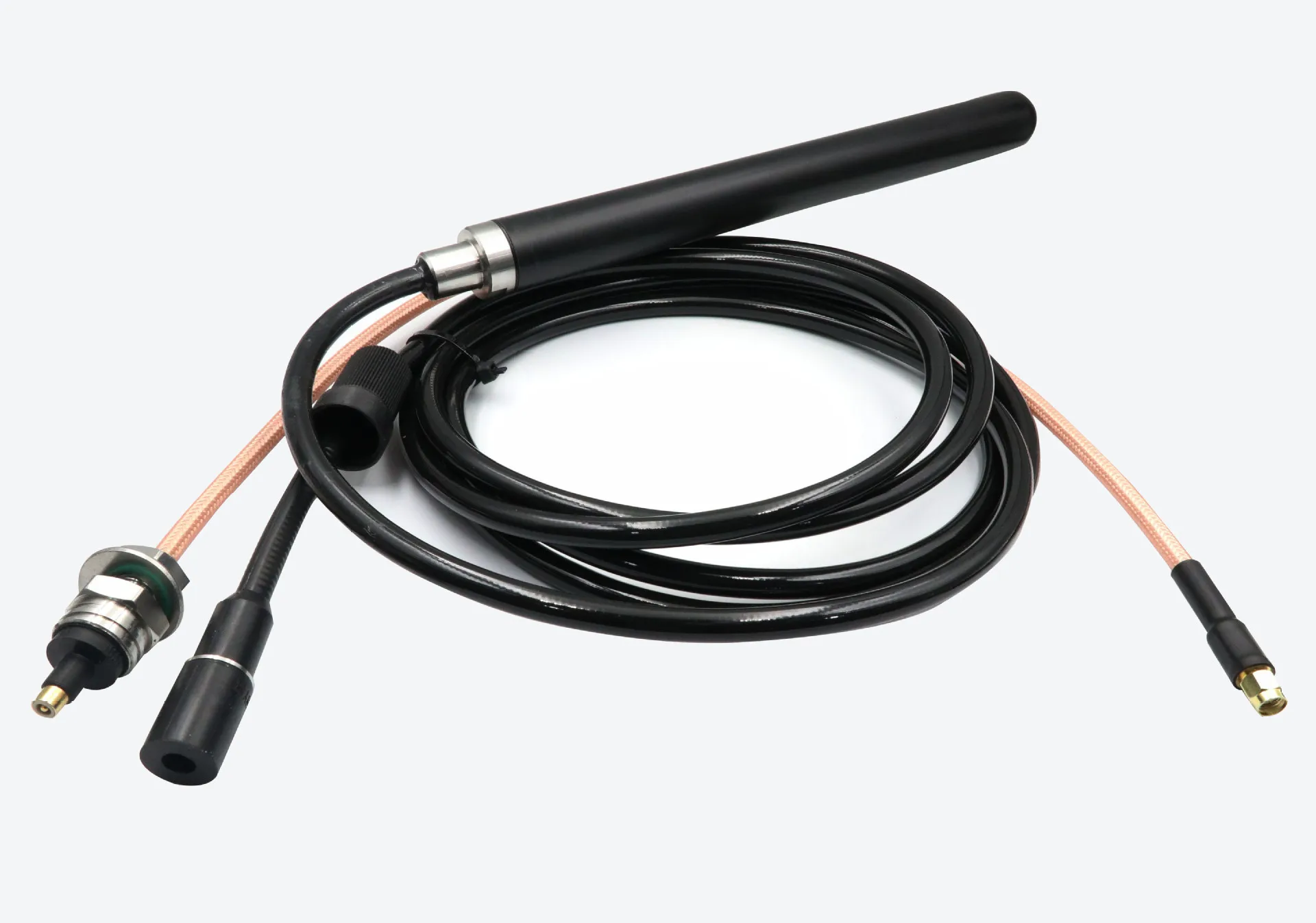 Conector estanco de aguas profundas, señal RF coaxial + 6 fuentes de alimentación Video HD de alta resolución