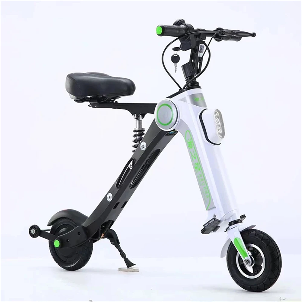 10 Inch 3 Wheeled Electric Mini Bike Foldable For Adults Women's 250W Travel Mobility Scooter with seat Lightweight City