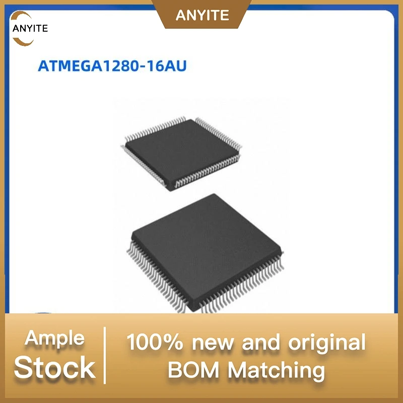 NeW 5Pcs/Lot  ATMEGA1280-16AU ATMEGA1280   TQFP-100