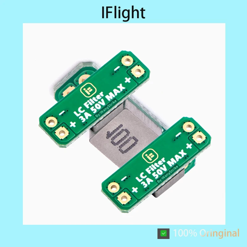 iFlight LC Filter 3A 5-30V Built-in Reverse Polarity Protection VTX Noise Reduction Anti-Interference Filter for FPV Racing Dron