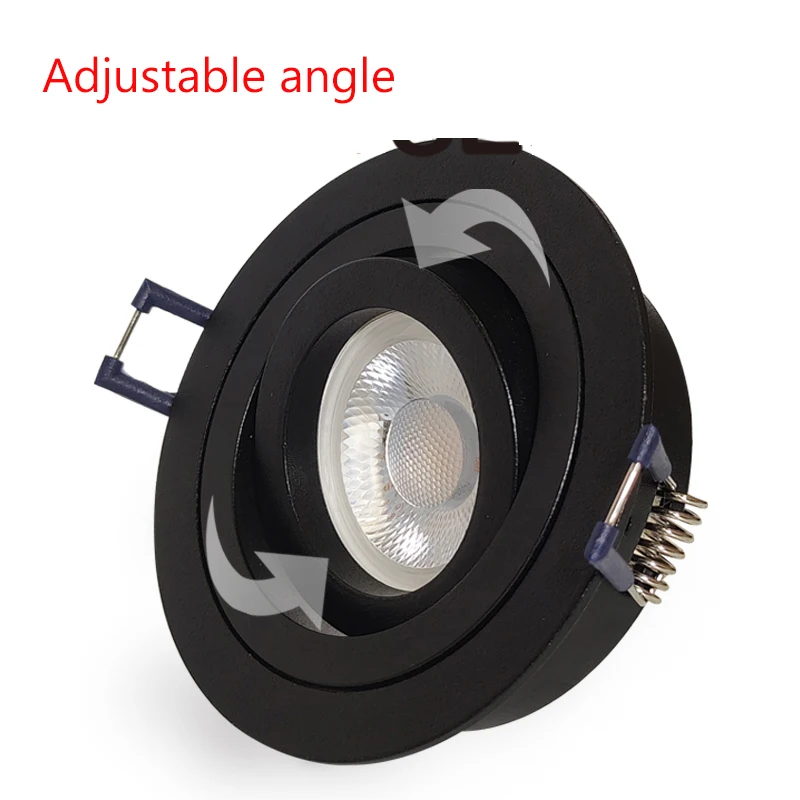 YiYing Led Downlights Recessed Round Spotlights MR16 GU10 Bulb 7W Ceiling Spots Adjustable Angle Indoor Lamp AC85-265V Lighting