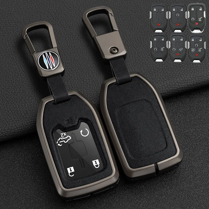 

Car Key Case Cover for GMC Sierra 1500 2500HD 3500HD Terrain Acadia Terrain YUKON XL Chevrolet Tahoe Silverado Suburban Tahoe