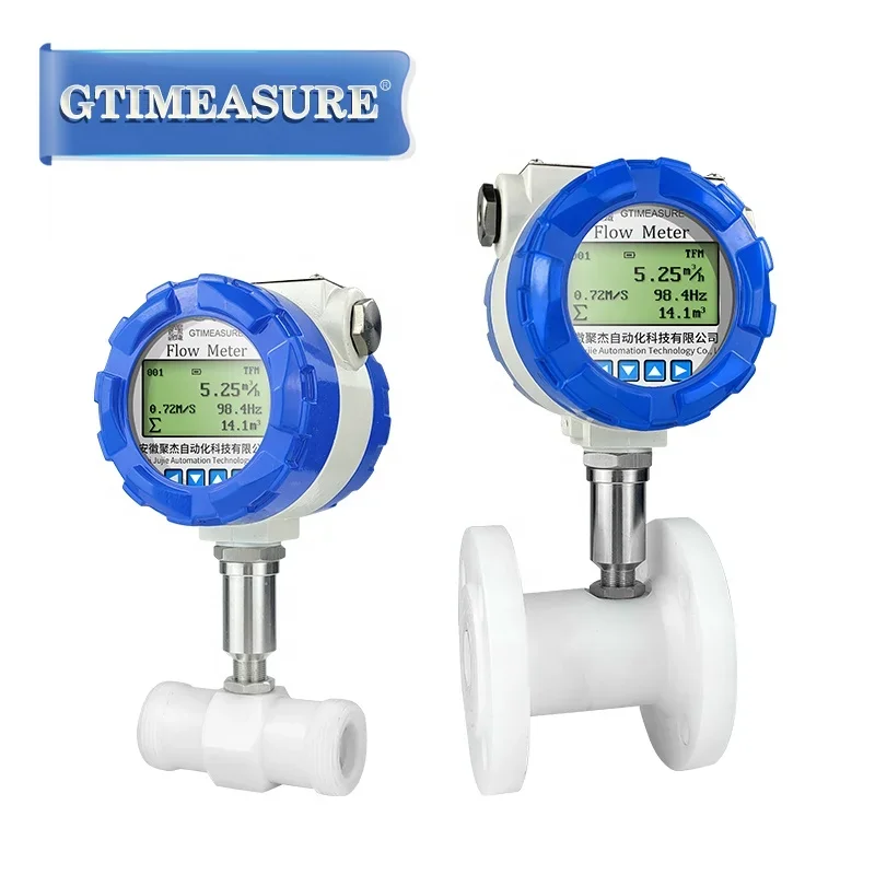 

DN20 2 inch Digital Flow Meter Wine 4-20mA Pulse RS485 LCD Display Turbine Flowmeter Diesel Fuel Water Flow Meter for Sale