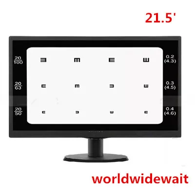 21.5' TFT LED Liquid Crystal Visual Acuity Chart Projector Computer Eye Chart