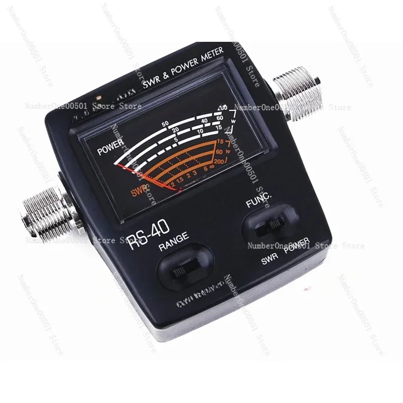 

RS40 SWR Meter RS-Measurable Up To 200W Power Range Connector 144/430MHz Walkie Talkie Accessories
