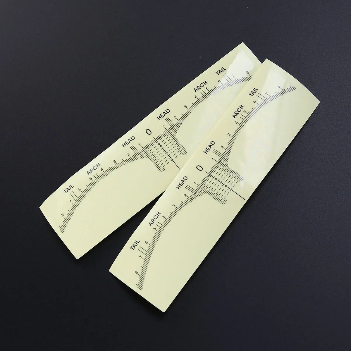 

100 pcs Eyebrow Ruler Stickers Disposable Microblading Measuring Tool For Brow Shaping Template Tattoo