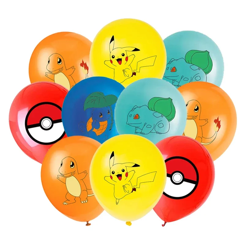 10/20 stuks Pokemon Latex Ballonnen Verjaardagsfeestje Benodigdheden Cartoon Pikachu Ballon Baby Douche Kids Favor voor Feestdecoraties
