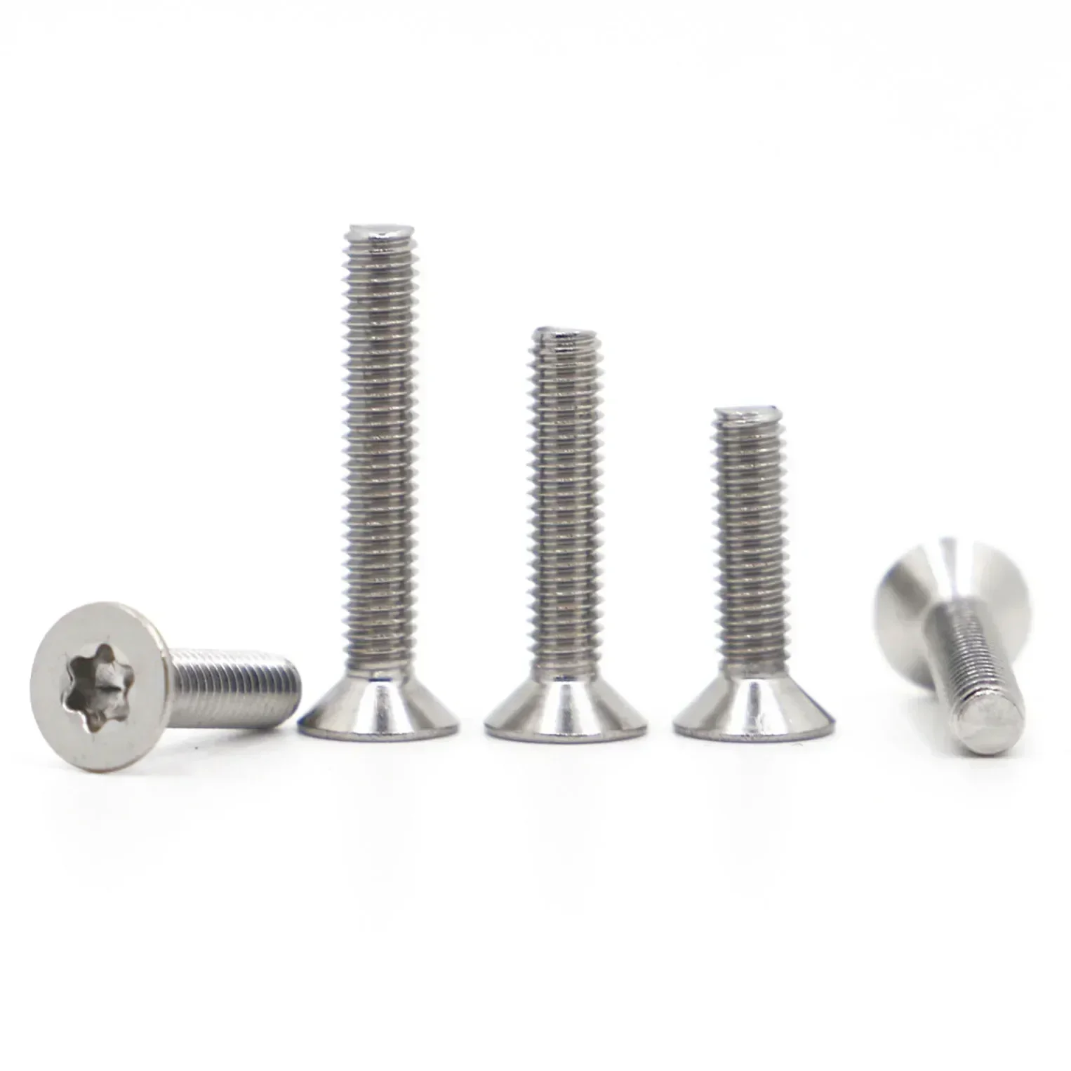 1/50 Stück M1,4 M1,6 M2 M2,5 M3 M4 M5 M6 M8 304 A2-70 Edelstahl GB2673 Sechslappen-Torx-Flachsenkkopfschraube – Detail 2