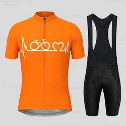 2023 Man Cycling Clothes Summer Cycling Kits MTB Bike Clothing Short Sleeve Breathable Racing Road Bicycle Cycling Jersey Sets