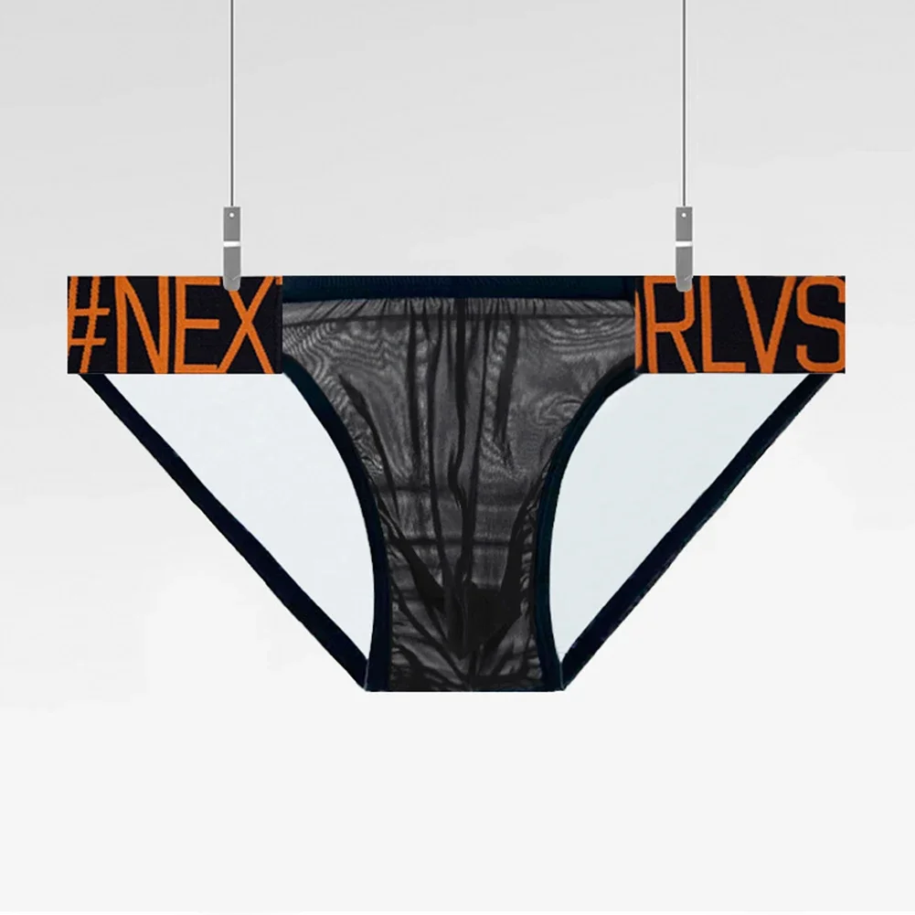 

Men,Sexy Briefs Mesh Pouch Panties Low Waist Sports Underwear Breathable Stretch G-string Thong Elastic Underpants Bulge Pouch