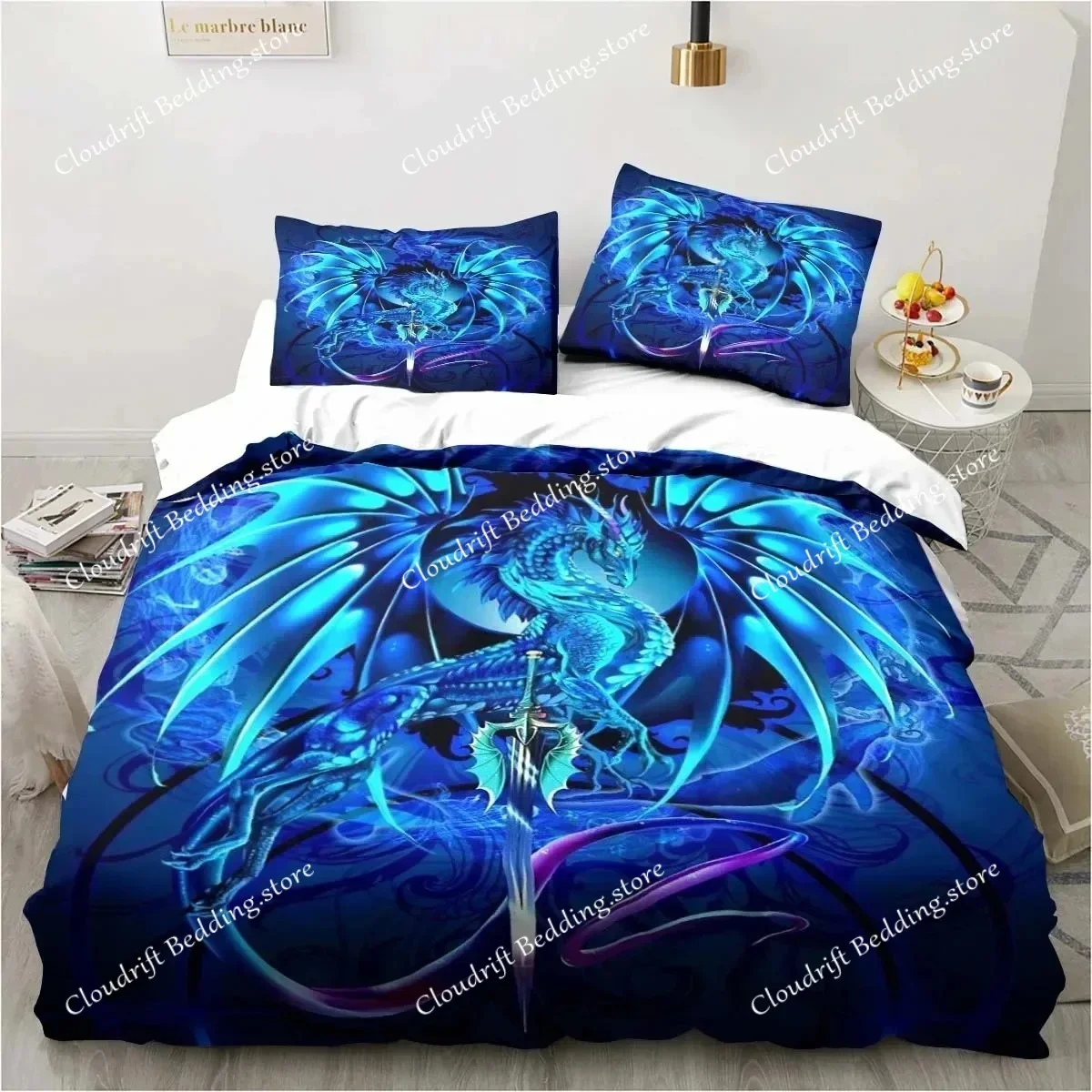 Dragon Bedding Halloween Magic World Gift Twin Bedding Set Comforter Set Bed Duvet Cover Double King Cover026