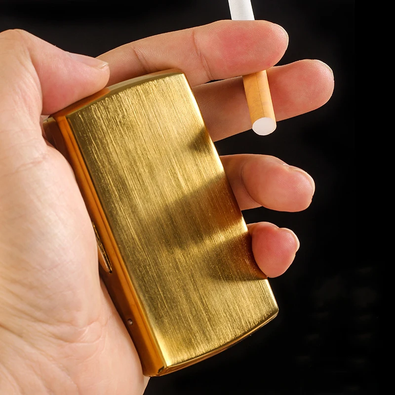 Mini Portable Stainless Steel Cigarette Case for Men Women Durable King Size Cigarette Container Metal Pocket Cigarette Holder